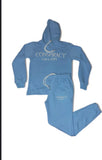 CNSY Double Stitched Jogger Set (Powder Blue)